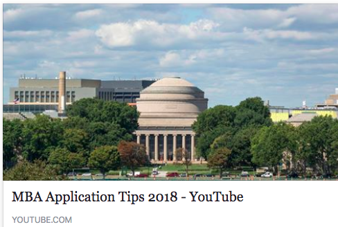 MIT Sloan Application Tips