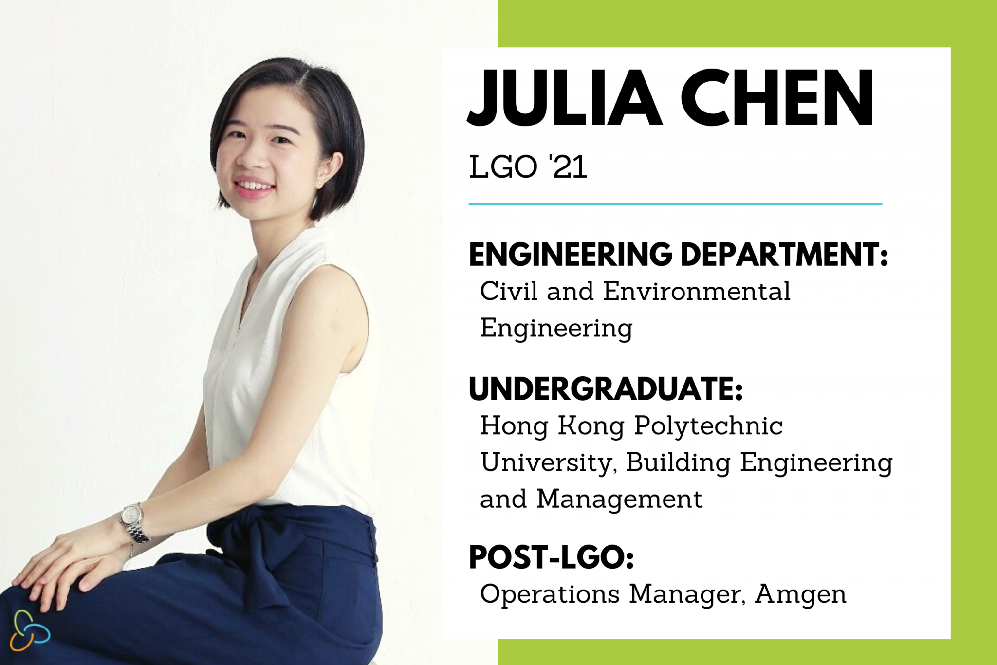 LGO Class of 2021 Graduation Feature: Julia Chen | MIT LGO - Leaders ...